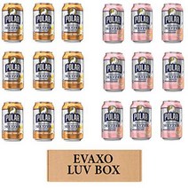 LUV BOX - VARIETY POLAR SELTZER WATER 12oz CANS PACK OF 18 ORANGE VANILLA RUBY RED GRAPEFRUI, 1