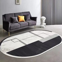 타원형 독특디자인 러그 식탁 거실 침실 원룸 먼지안나는 부드러운 카페트 대형 특대형 사계절 여름 겨울 감성인테리어 신혼 사무실 1인러그 안전인증 200cm 300cm 선택07