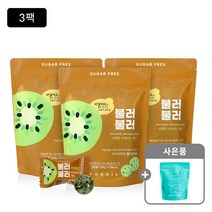 바질씨드 캔디 불러불러 키위맛 120g x3팩+쿨티 1팩, 단품