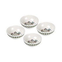 포트메리온 - 보타닉 가든 Collection - Set of 4 Small Forget-me-not Low Bowls - Freezer Oven Microwave and D