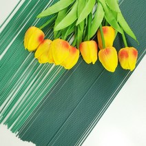 즐거운 쇼핑 되세요~국내 꽃철사 지철사 꽃포장용철사 녹색 50P (두께 2.2mm길이50cm)~오늘도 멋진하루, 꽃철사 40CM (40P)