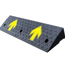 도로턱발판 도로 경계석 진입판 경사대 주차턱 차량, 블랙 -100×25×7