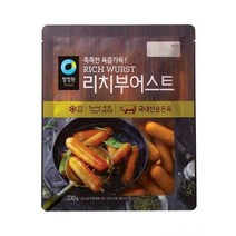 청정원 캠핑음식 리치부어스트 비엔나 소세지 아이들간식 야채볶음 어린이반찬 230g 2개 간단한요리 간편식, 33세트