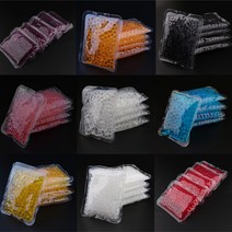 마사지의자 마사지베드 마사지기계 소형안마의자 재사용 가능한 유연한 젤 비즈 열 콜드 핫 팩 5 개 허리, 02 Red
