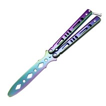 벅나이프 휴대용 접는 나비 칼 csgo balisong 트레이너 야외 스틸 다용도칼, 색상 1
