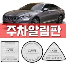 [WINZI_마켓] 카드수납포켓 자동차외관튜닝 렌트카문콕방지 차량소음방지몰딩 K8자동차용품, 기아 k8 주차알림판, 기아K8(4510)/사각 실버알루미늄 _WZ류MRK