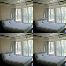 심플 사각 모기장 화이트 중 퀸침대모기장 패밀리침대모기장 셀프방충망 캐노피모기장 방충망모기