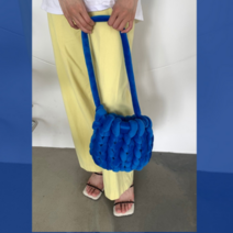 핑거니팅 자이언트얀 벨벳실 왕모찌 망고실 뜨개질 취미 핸드니팅 루피, 그린