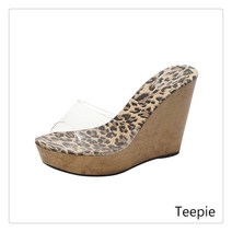 티피/Teepie 웨지힐 샌들 여름 가보시 힐 비치 여성 슬리퍼 샌들