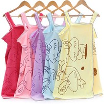 민스리빙 [1+1] 아이디어 극세사 대형 비치타월 겸용 비치가운 타올 여름 사워가운, 핫핑크1+퍼플1, 세트