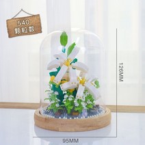 중국산 레고 로맨틱 블록 플라워레고 차이나 부케 장미꽃 세트 남녀 어린이 선물, 옵션2
