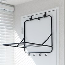 모노블 접이식 문걸이 빨래건조대, 크림화이트