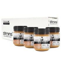 Steens 스틴스 뉴질랜드 마누카 꿀 umf 15+ mgo 514+ 500g, 라운드 15+, 7.9온스(4개들이 팩)