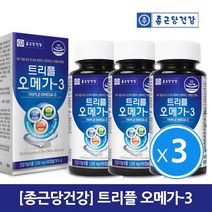 종근당건강 트리플 오메가3, 3개입, 78.6g
