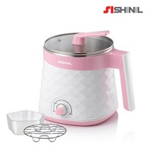 신일산업 1.8L 무선 멀티포트 SEP-C280PK 라면포트 전기포트 찜기능 핑크