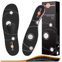 FocusOnInsole 족저근막염 아치 서포트 신발 인서트 편안한 교정용 인서트 평발 완화 높은 아치 회내 발 통증 부츠 안창 남성 및 여성용 M
