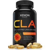 Xenon Nutrition CLA 공액 리놀레산 - 남성용 천연 잇꽃 추출물이 함유된 체중 관리 보조제 ampamp 여성 지방 연소에 도움이 될 수 있습니다. 근육량 증가 항산화