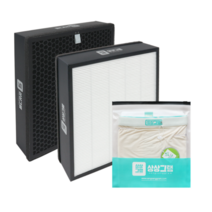 상상그램 삼성 공기청정기 필터 + 패브릭 커버S 세트, CFX-G100D