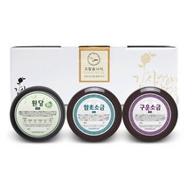 참건강마을 단짠 3종세트 (원당-소금) (400g~450g) (답례품 선물세트), 원당+함초굵은소금+모링가소금