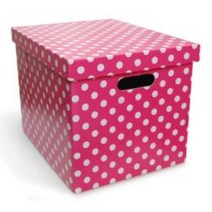 이케이박스 수납정리함, 핑크땡땡이 정리함, 4개입