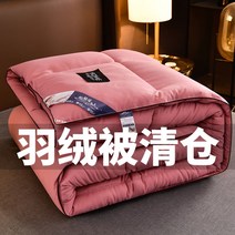 포근한 구스이불 거위털 누빔 특급호텔 겨울이불 배게 사계절 화이트 헝가리 구스 다운 따뜻한, 된 패딩 이불 팥색