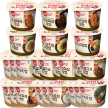 CJ햇반 컵반 24종 1세트(프리미엄6종+18종), 1세트