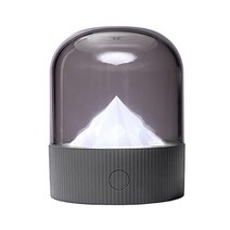 GHSHOP 현대 led 책상 램프 usb 충전 잠자는 빛 다채로운 램프 파티 키즈 룸 사무실 홈 장식에 대 한 타이밍 조정, 89x106.6mm, ABS, 스모키 그레이