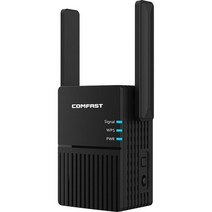 모뎀-라우터 콤보5GHz 와이파이 리피터 무선 신호 익스텐더 범위 부스터 1200Mbps 듀얼 밴드 네트워크 앰프, 01 Black_02 US