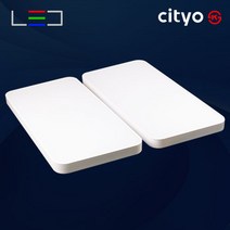 LED거실등 스마티 100W 주광색(하얀빛) 심플형 아크릴 KS 씨티