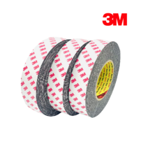 3M PE폼 스폰지 양면테이프 검정 10M, 25mm