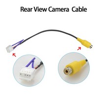 자동차 모니터 RCA 케이블 GPS 후면 카메라 4 핀 6 USB 안드로이드 라디오용, Rear CAM, 07 Rear CAM
