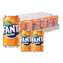 과일탄산음료 환타 오렌지 355ml X 24캔 뚱캔 2박스