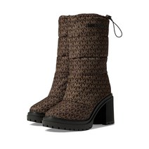 마이클코어스 Holt 여성롱부츠 퀼팅 9센치 방한화 브라운