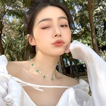 [KT알파쇼핑]스네 귀여운 비즈 미니 플라워 패션 목걸이