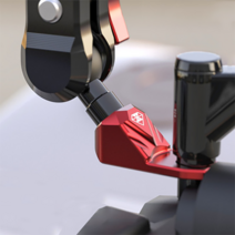 볼베이스 알루미늄볼타입 램마운트거치대 백미러/사이드미러 거치대, 레드