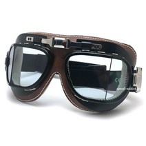 바루팔디 GOGGLE 타코 베스파 슈퍼커브 오토바이 빈티지 고글 BROWN, 단일 옵션