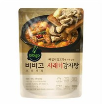 CJ더마켓 간편식 즉석식품 국레시피 탑티어 비비고 시래기 감자탕 국 탕 찌개 밀키트 460G, 27개