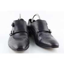 (ALFONSI)알폰시 블랙 빈티지 소가죽 클래식 더블 몽크스트랩 비즈니스 정장 구두(42/270±5mm)