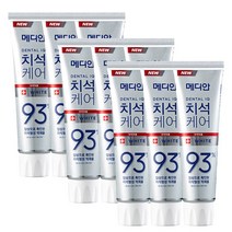 메디안 치석케어 화이트 치약, 9개, 120g