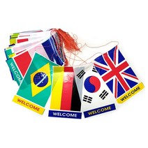 비닐 만국기 / 일회용 응원 깃발 행사 체육대회