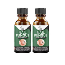 FOOT CURE Extra Strong Nail Fungus Treatment 손발톱 곰팡이 무좀 네일 티트리 오레가노오일 15ml 2팩