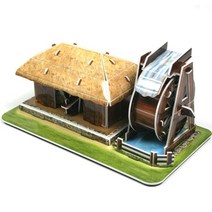 크래커플러스 3D 입체퍼즐 54종 선택구매 문화유산 과학유산 세계의 건축물, (과학)/07_물레방앗간, 1개