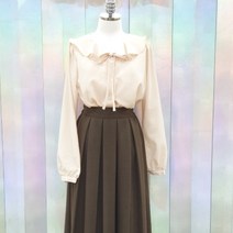 에이비에프지 쉬폰 러플 카라 블라우스 AFW5HB38G