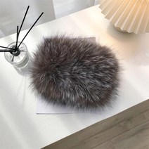 여우 모피 목도리 추동 여편물 퍼 머리덮개 여우털 스판 머리띠
