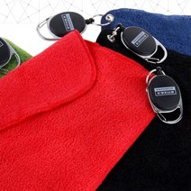 골프수건 프로그레스 릴 와이어 코튼 골프타올, 네이비