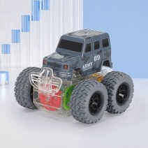 발광 자동차 LED 플래시 관성 지프 자동차 360 ° 회전 4WD 버기 크리에이티브 장난감 자동차 선물, 05