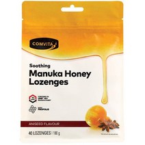 콤비타 마누카 꿀 캔디 프로폴리스 40개 Comvita Manuka Honey Lozenges with Propolis Aniseed