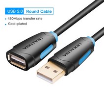 Vention-USB 연장 케이블 스마트 TV SSD PS4 USB 3.0 Male to Female 2.0 익스텐더 데이터 코드, USB 2.0 Cable CBCB_2m