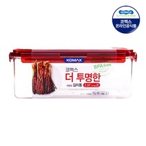 코멕스 김치통 투명 김치 냉장고 보관 용기 김장통, 3.1L, 1개