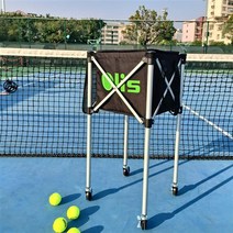 테니스볼카트 럭셔리 테니스 카트 프레임 자동 구기 줍기 바구니 훈련 기구, 없음, 2350개입 테니스카(실버)
